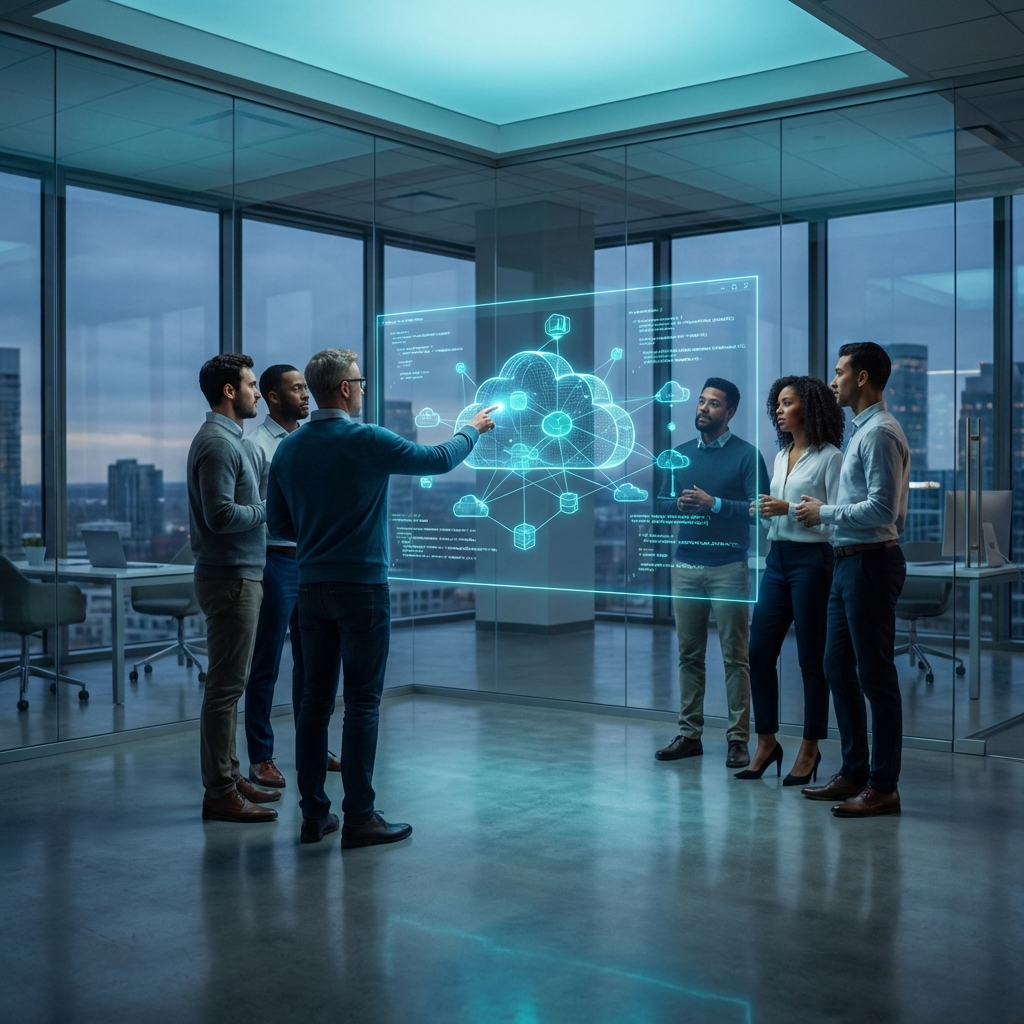 Cloud and Code Team Collaborating